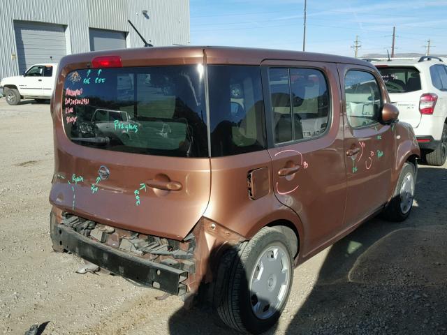 JN8AZ2KR2BT202040 - 2011 NISSAN CUBE BASE BROWN photo 4