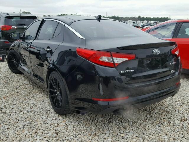 KNAGR4A63B5132056 - 2011 KIA OPTIMA SX BLACK photo 3