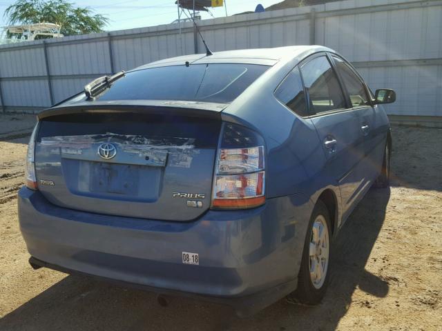 JTDKB22U140011433 - 2004 TOYOTA PRIUS BLUE photo 4