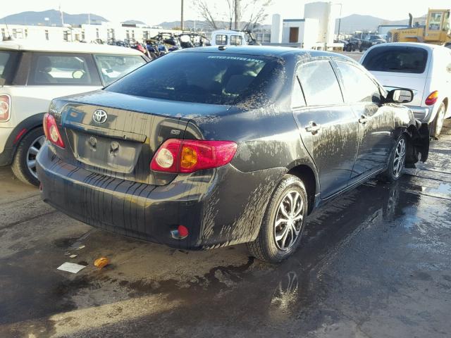 2T1BU40E19C171424 - 2009 TOYOTA COROLLA BA BLACK photo 4