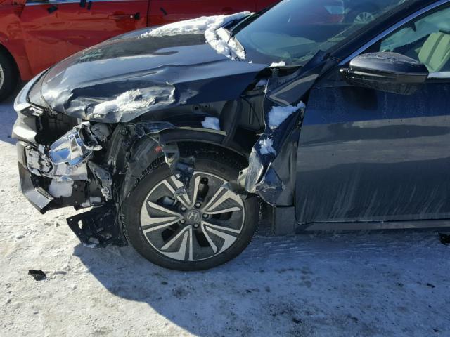 19XFC1F38HE214214 - 2017 HONDA CIVIC EX ლურჯი ფოტო 9