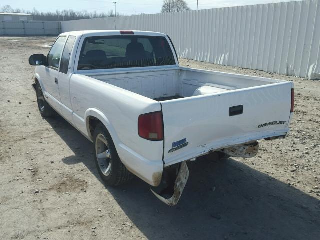 1GCCS19W818217691 - 2001 CHEVROLET S TRUCK S1 WHITE photo 3