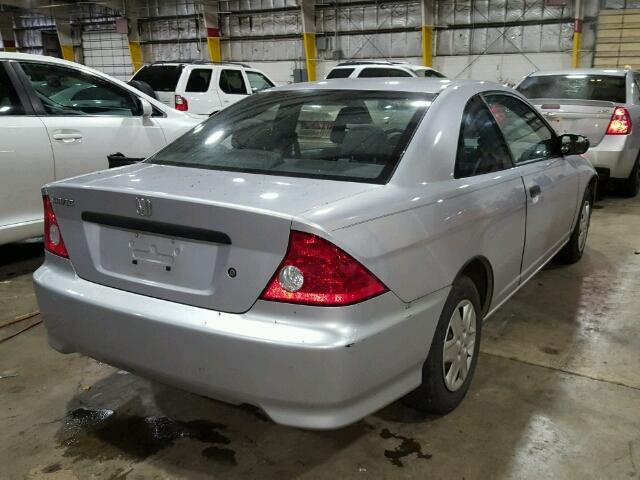 1HGEM22154L079117 - 2004 HONDA CIVIC DX V SILVER photo 4