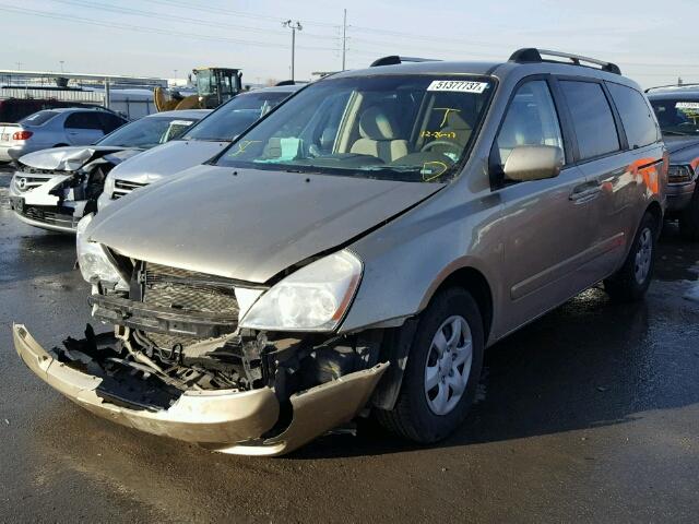 KNDMB233676147086 - 2007 KIA SEDONA EX GOLD photo 2