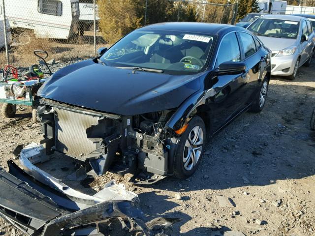 19XFC2E55GE023468 - 2016 HONDA CIVIC LX BLACK photo 2