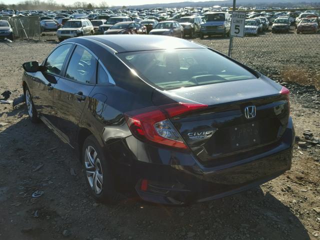 19XFC2E55GE023468 - 2016 HONDA CIVIC LX BLACK photo 3