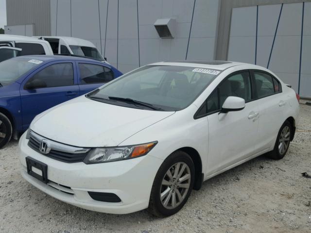 19XFB2F80CE352004 - 2012 HONDA CIVIC EX WHITE photo 2