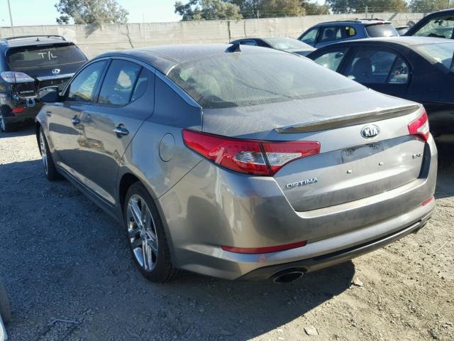 5XXGR4A64DG112027 - 2013 KIA OPTIMA SX SILVER photo 3