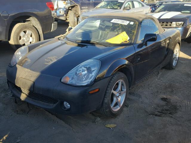 JTDFR320040067749 - 2004 TOYOTA MR2 SPYDER BLACK photo 2