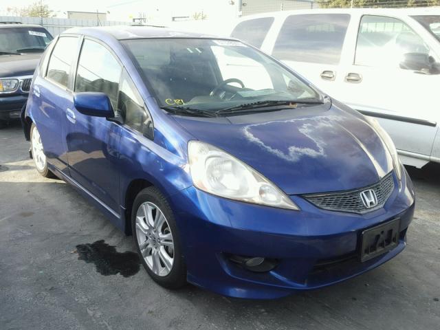 JHMGE8H65AS008171 - 2010 HONDA FIT SPORT BLUE photo 1