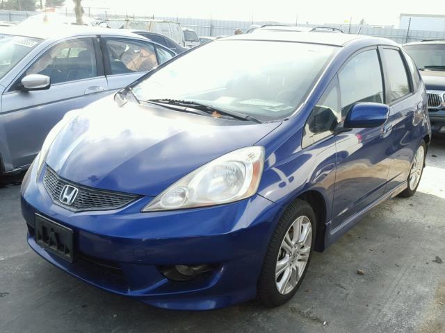 JHMGE8H65AS008171 - 2010 HONDA FIT SPORT BLUE photo 2