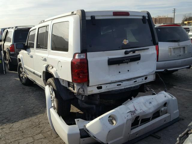 1J8HH48K67C599383 - 2007 JEEP COMMANDER WHITE photo 3