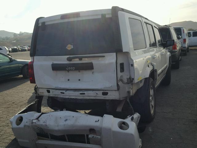 1J8HH48K67C599383 - 2007 JEEP COMMANDER WHITE photo 4