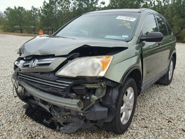 JHLRE38547C024906 - 2007 HONDA CR-V EX GREEN photo 2