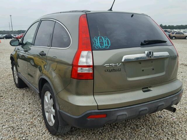 JHLRE38547C024906 - 2007 HONDA CR-V EX GREEN photo 3