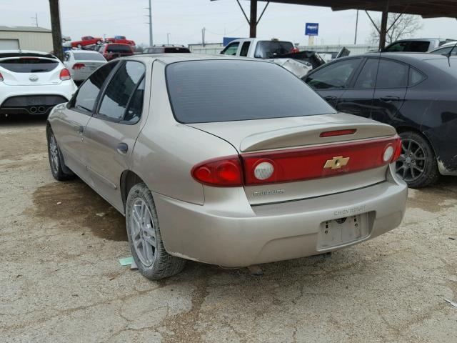 1G1JC52F347317545 - 2004 CHEVROLET CAVALIER TAN photo 3