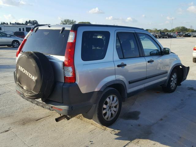 JHLRD78896C044734 - 2006 HONDA CR-V EX SILVER photo 4