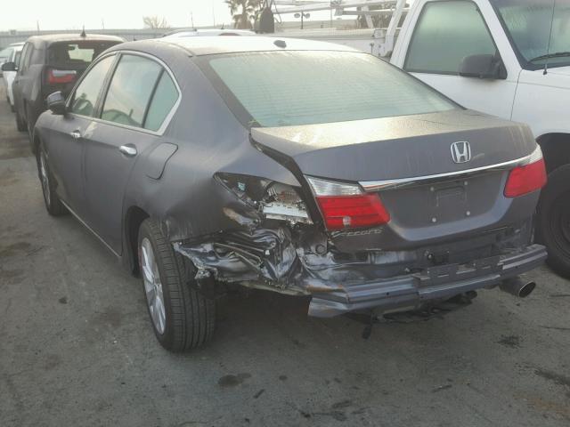 1HGCR2F88FA116143 - 2015 HONDA ACCORD EXL GRAY photo 3