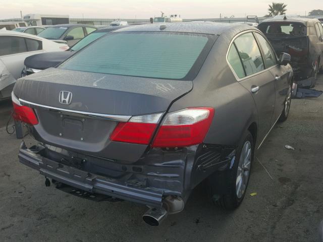 1HGCR2F88FA116143 - 2015 HONDA ACCORD EXL GRAY photo 4