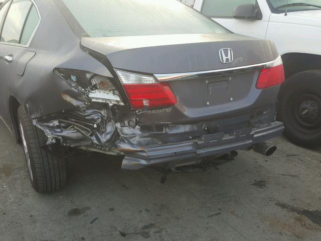 1HGCR2F88FA116143 - 2015 HONDA ACCORD EXL GRAY photo 9