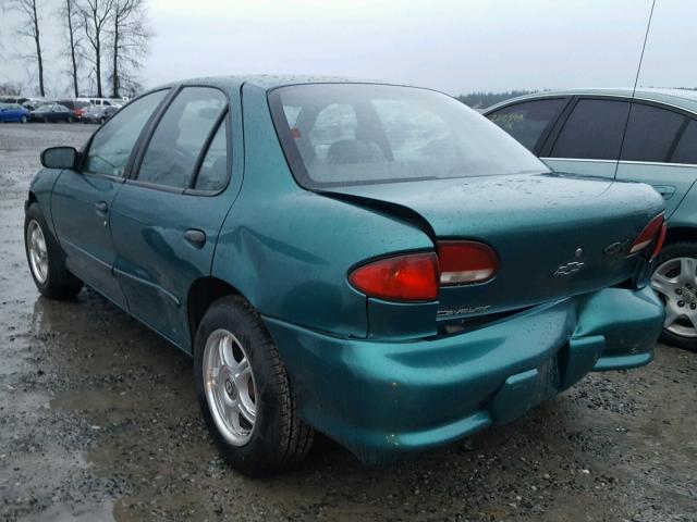 1G1JC5240X7179059 - 1999 CHEVROLET CAVALIER GREEN photo 3