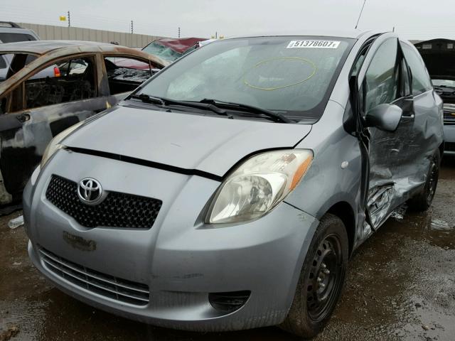 JTDJT923475100347 - 2007 TOYOTA YARIS SILVER photo 2