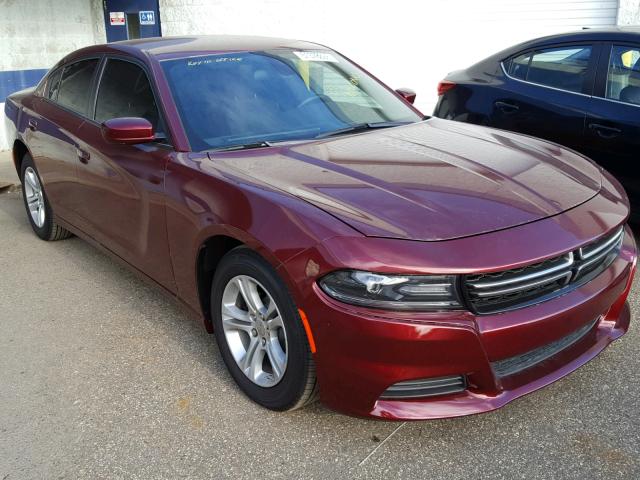 2C3CDXBG2JH180300 - 2018 DODGE CHARGER SX BURGUNDY photo 1