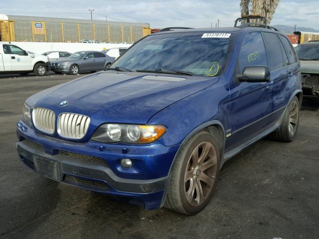 5UXFA93535LE83512 - 2005 BMW X5 4.8IS BLUE photo 2