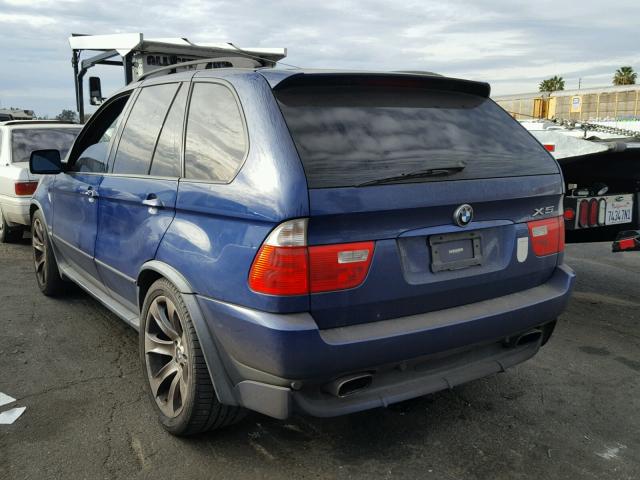 5UXFA93535LE83512 - 2005 BMW X5 4.8IS BLUE photo 3