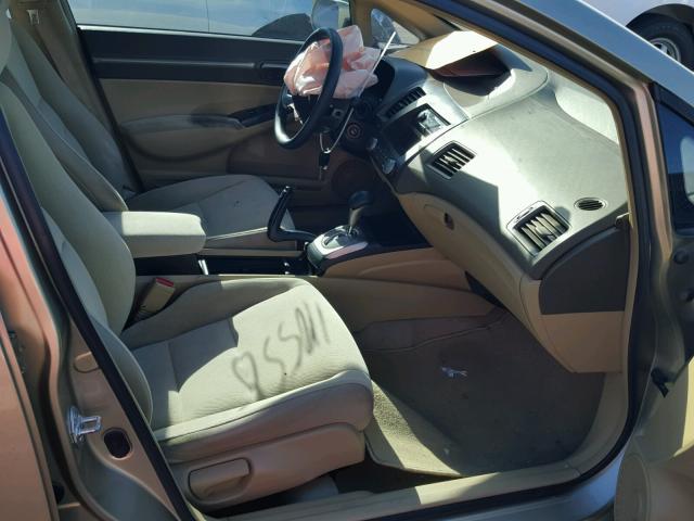 JHMFA16827S006695 - 2007 HONDA CIVIC EX ذهبي صورة 5