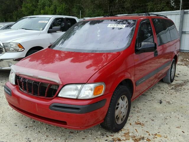 1GNDX06E5VD148815 - 1997 CHEVROLET VENTURE RED photo 2