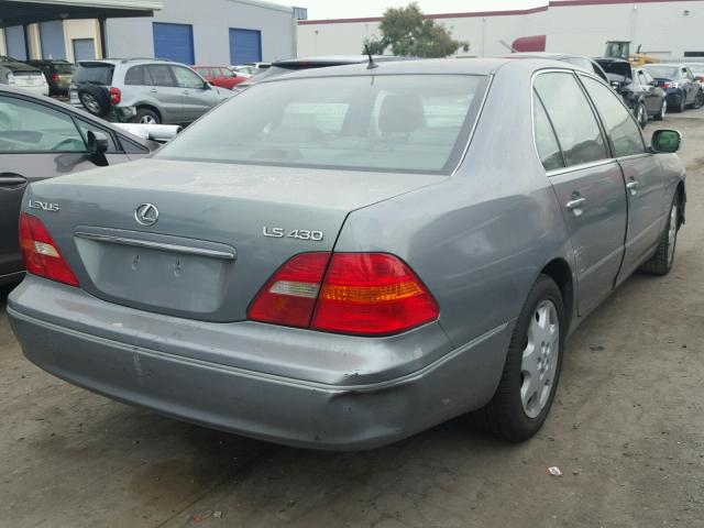 JTHBN30F110032357 - 2001 LEXUS LS 430 GREEN photo 4