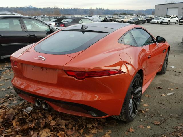 SAJWJ6BV8G8K28229 - 2016 JAGUAR F-TYPE S ORANGE photo 4