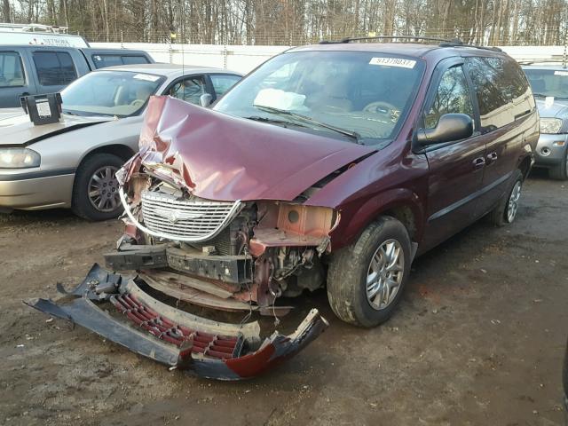 2B4GP44351R273025 - 2001 DODGE GRAND CARA BURGUNDY photo 2