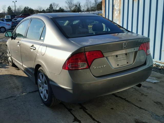 2HGFA15588H513216 - 2008 HONDA CIVIC LX BROWN photo 3