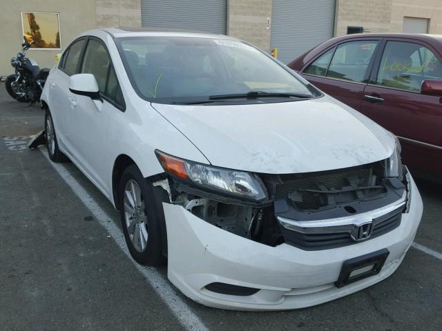 19XFB2F82CE325144 - 2012 HONDA CIVIC EX WHITE photo 1