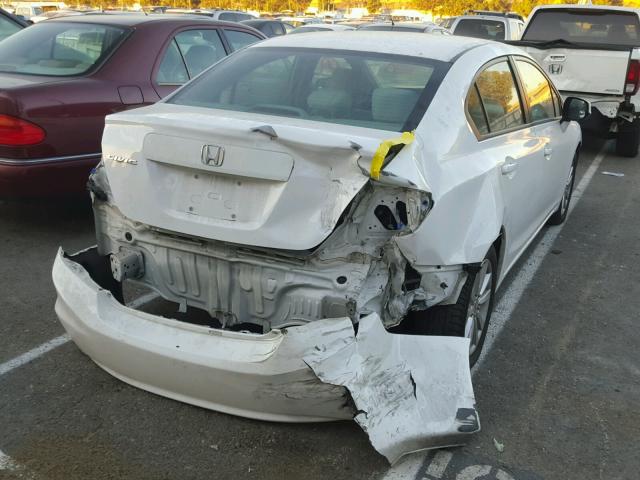 19XFB2F82CE325144 - 2012 HONDA CIVIC EX WHITE photo 4