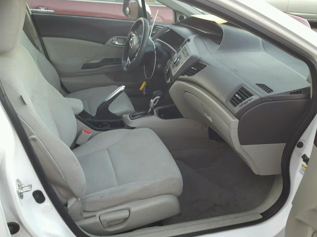 19XFB2F82CE325144 - 2012 HONDA CIVIC EX WHITE photo 5