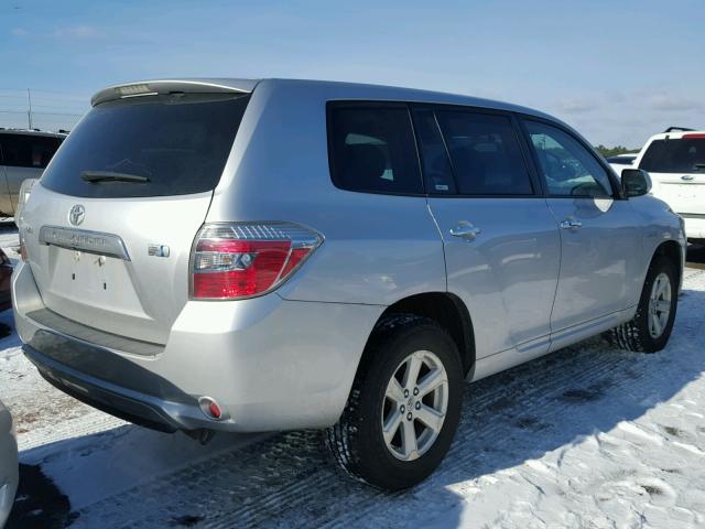 JTEEW41A792037160 - 2009 TOYOTA HIGHLANDER SILVER photo 4