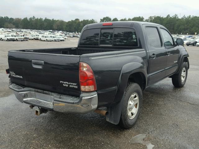 3TMJU62N86M028087 - 2006 TOYOTA TACOMA DOU BLACK photo 4