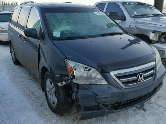 5FNRL38655B506134 - 2005 HONDA ODYSSEY EX GRAY photo 1