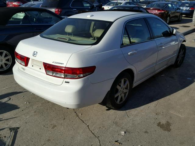 1HGCM66504A017633 - 2004 HONDA ACCORD EX WHITE photo 4