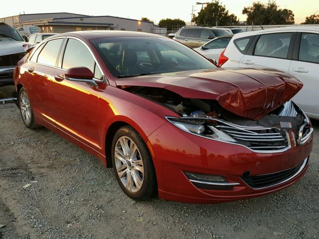 3LN6L2GK6GR630728 - 2016 LINCOLN MKZ BURGUNDY photo 1