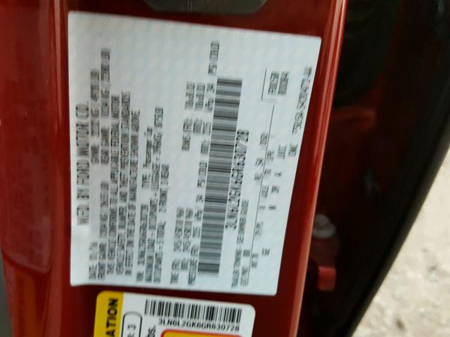 3LN6L2GK6GR630728 - 2016 LINCOLN MKZ BURGUNDY photo 10