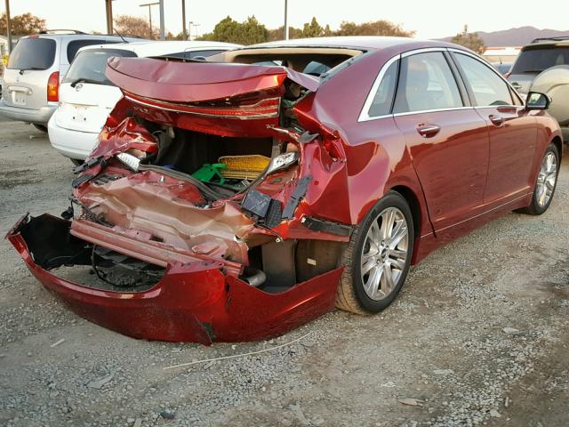 3LN6L2GK6GR630728 - 2016 LINCOLN MKZ BURGUNDY photo 4