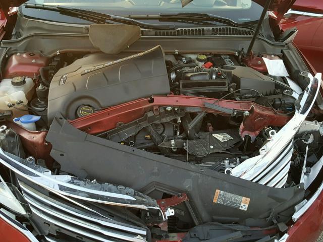 3LN6L2GK6GR630728 - 2016 LINCOLN MKZ BURGUNDY photo 7