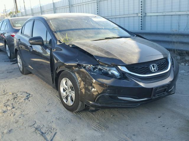 2HGFB2F51EH542229 - 2014 HONDA CIVIC LX BROWN photo 1