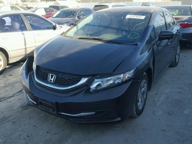 2HGFB2F51EH542229 - 2014 HONDA CIVIC LX BROWN photo 2