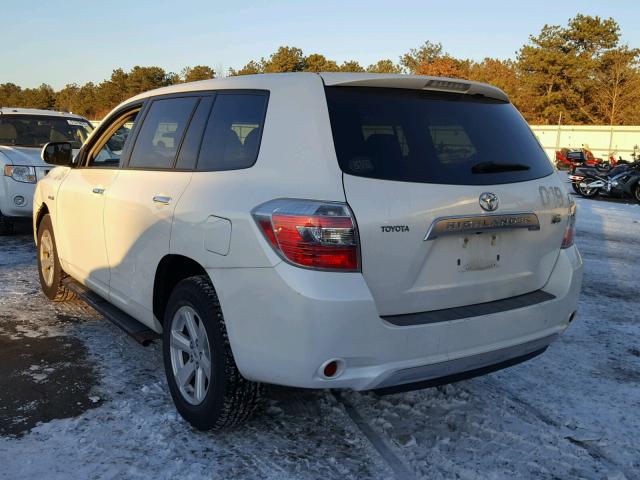 JTEEW41A292035218 - 2009 TOYOTA HIGHLANDER WHITE photo 3