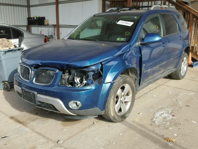 2CKDL73F766028906 - 2006 PONTIAC TORRENT BLUE photo 2